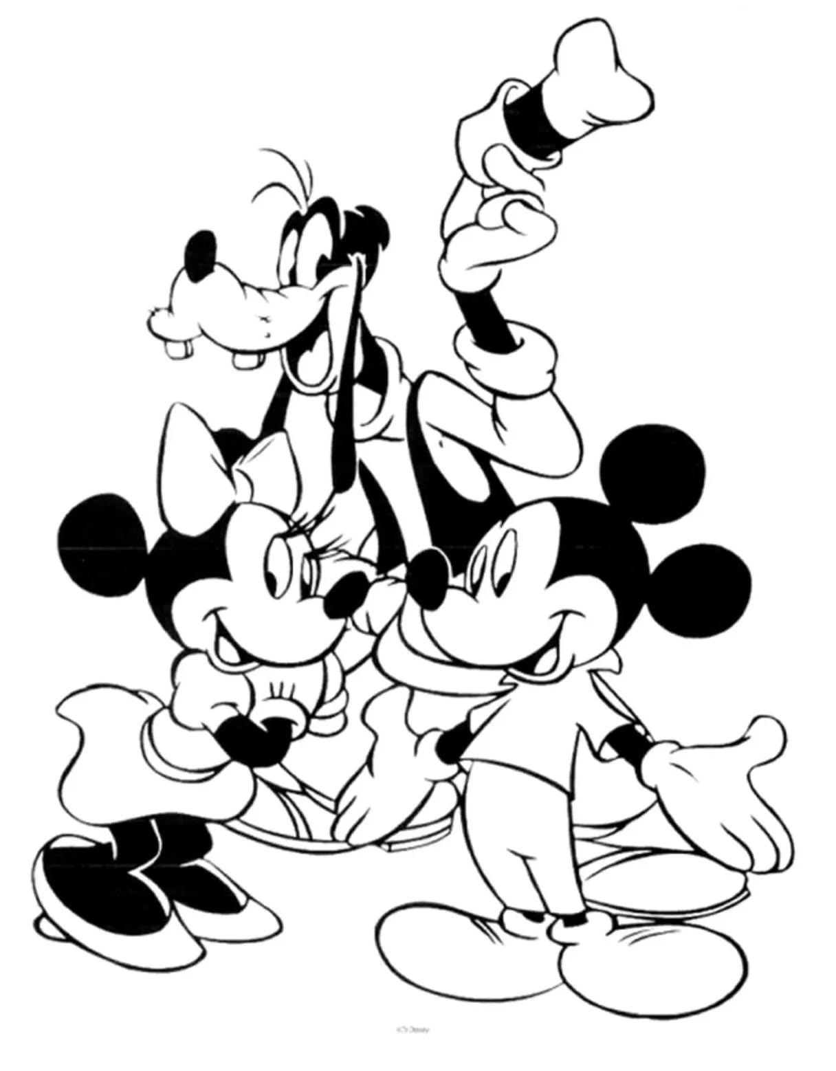 Mickey mouse dan dua temannya