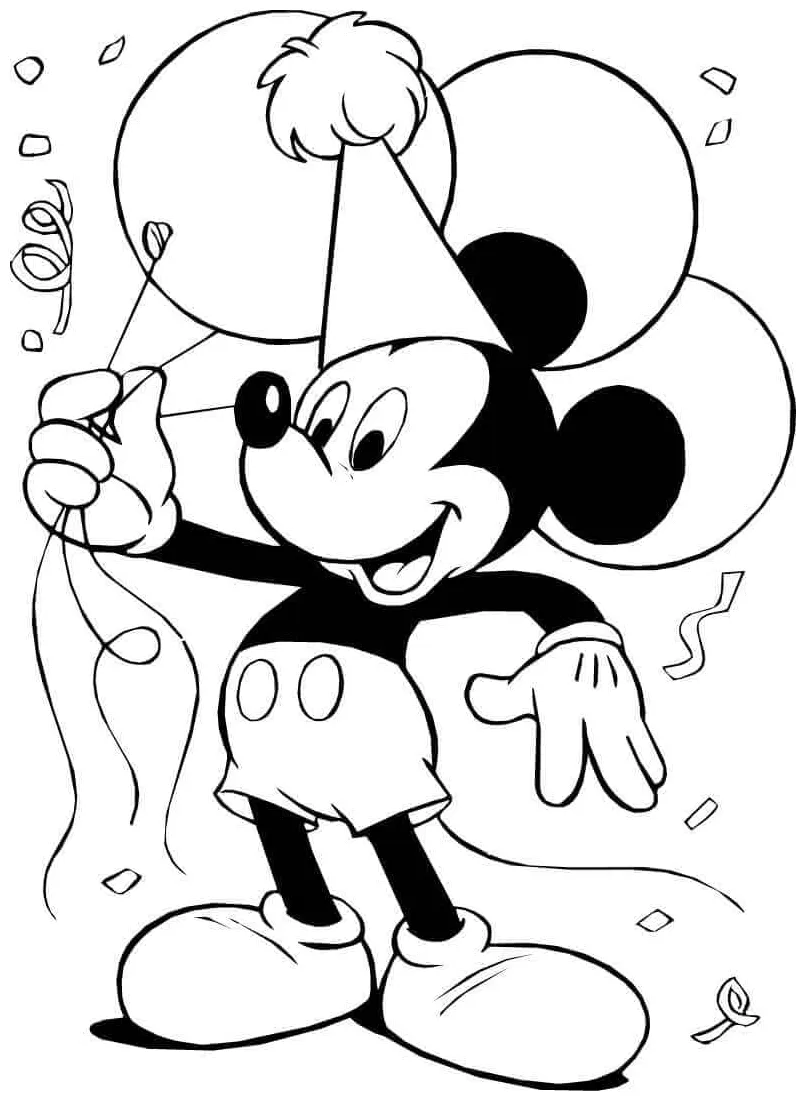 Mickey mouse di pesta ulang tahun