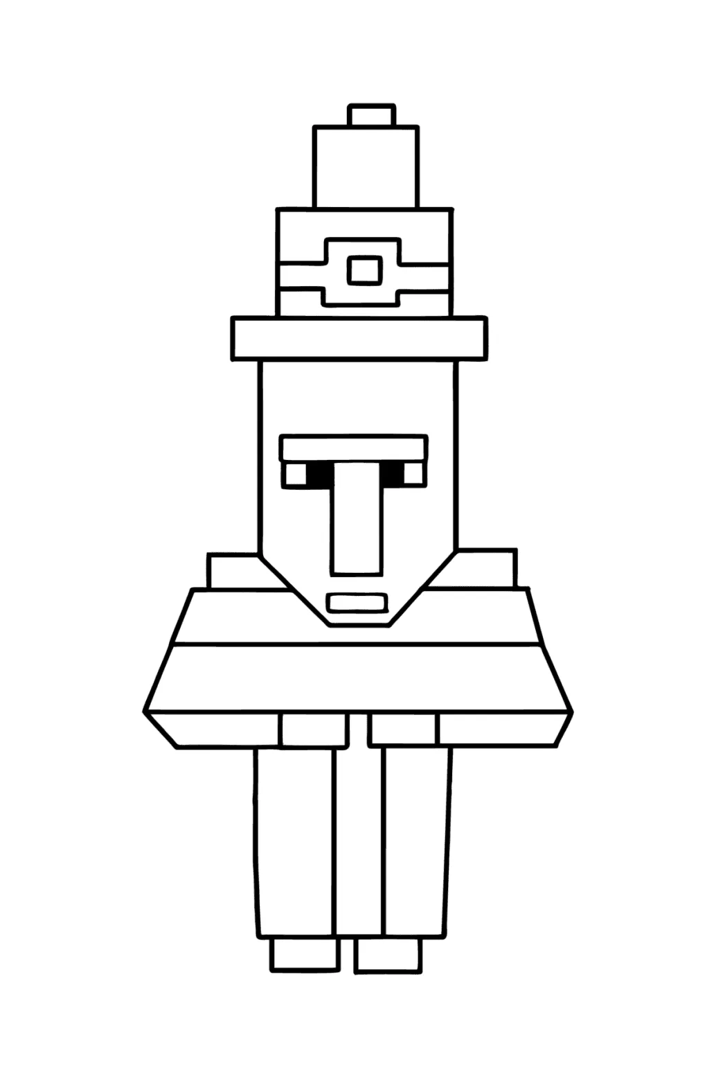 Mewarnai gambar minecraft unduh, cetak, online untuk anak-anak!