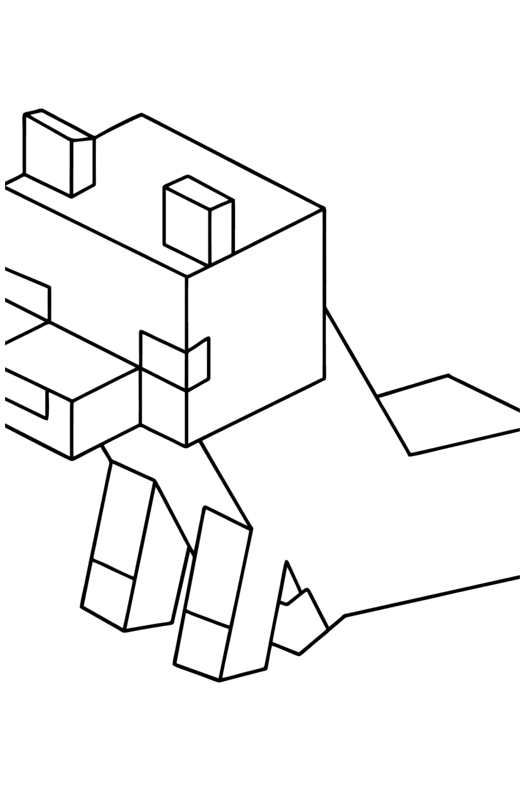 Mewarnai gambar minecraft unduh, cetak, online untuk anak-anak!