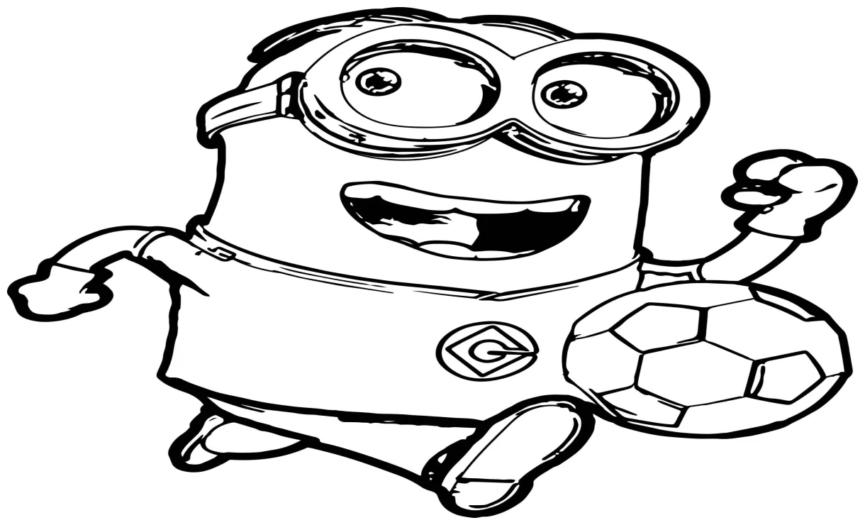 Minion Bermain Sepak Bola