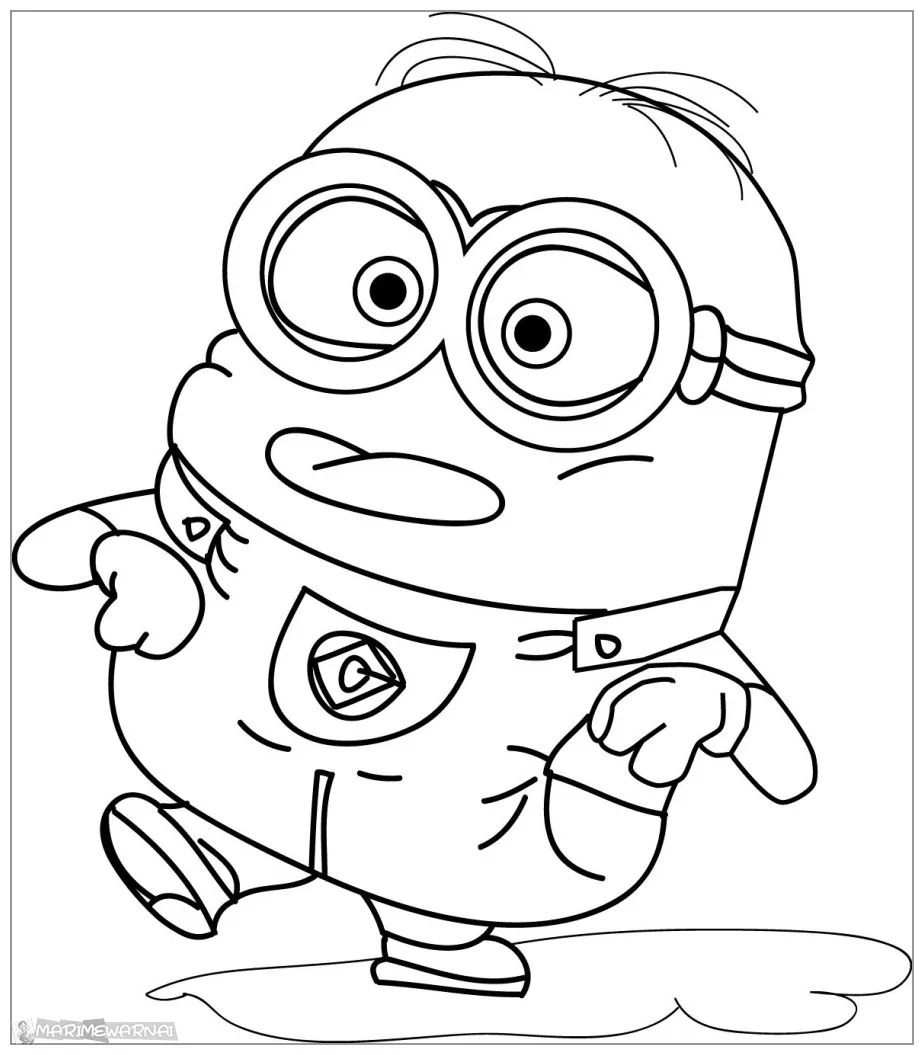 √mewarnai gambar minion untuk tk, paud, sd marimewarnai