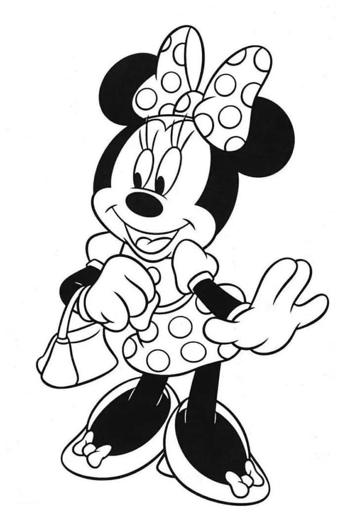 Minnie mouse dengan tas
