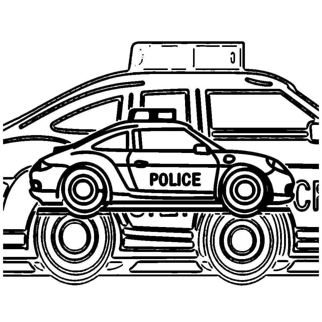 Perkecil mobil polisi