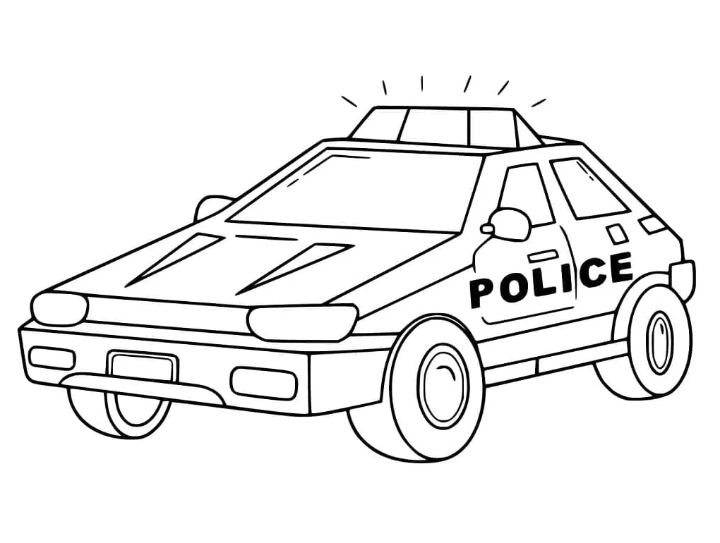 Mobil polisi dapat dicetak secara gratis