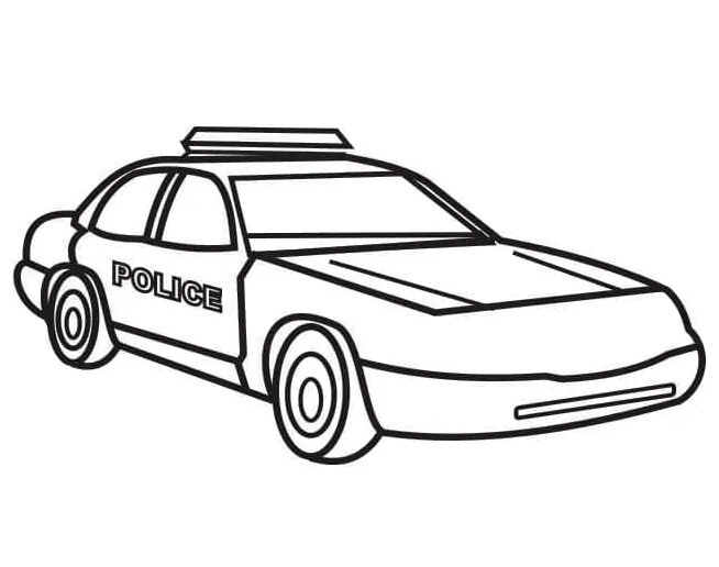 Mobil polisi dapat dicetak