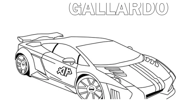 Lamborghini belajar mewarnai gambar