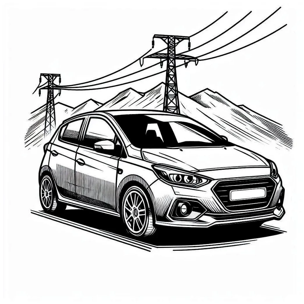 Mobil dan gunung