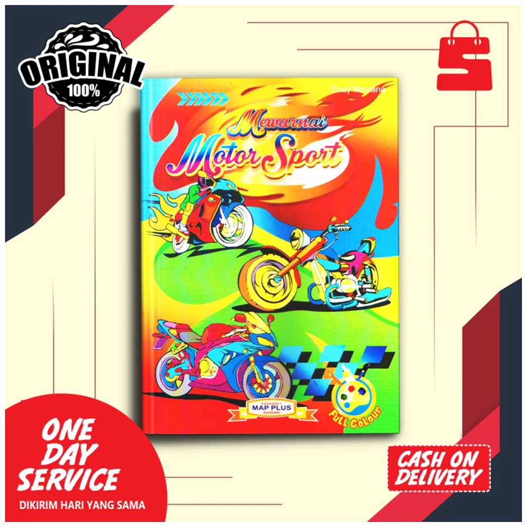 Buku mewarnai mewarnai motor sport lazada indonesia