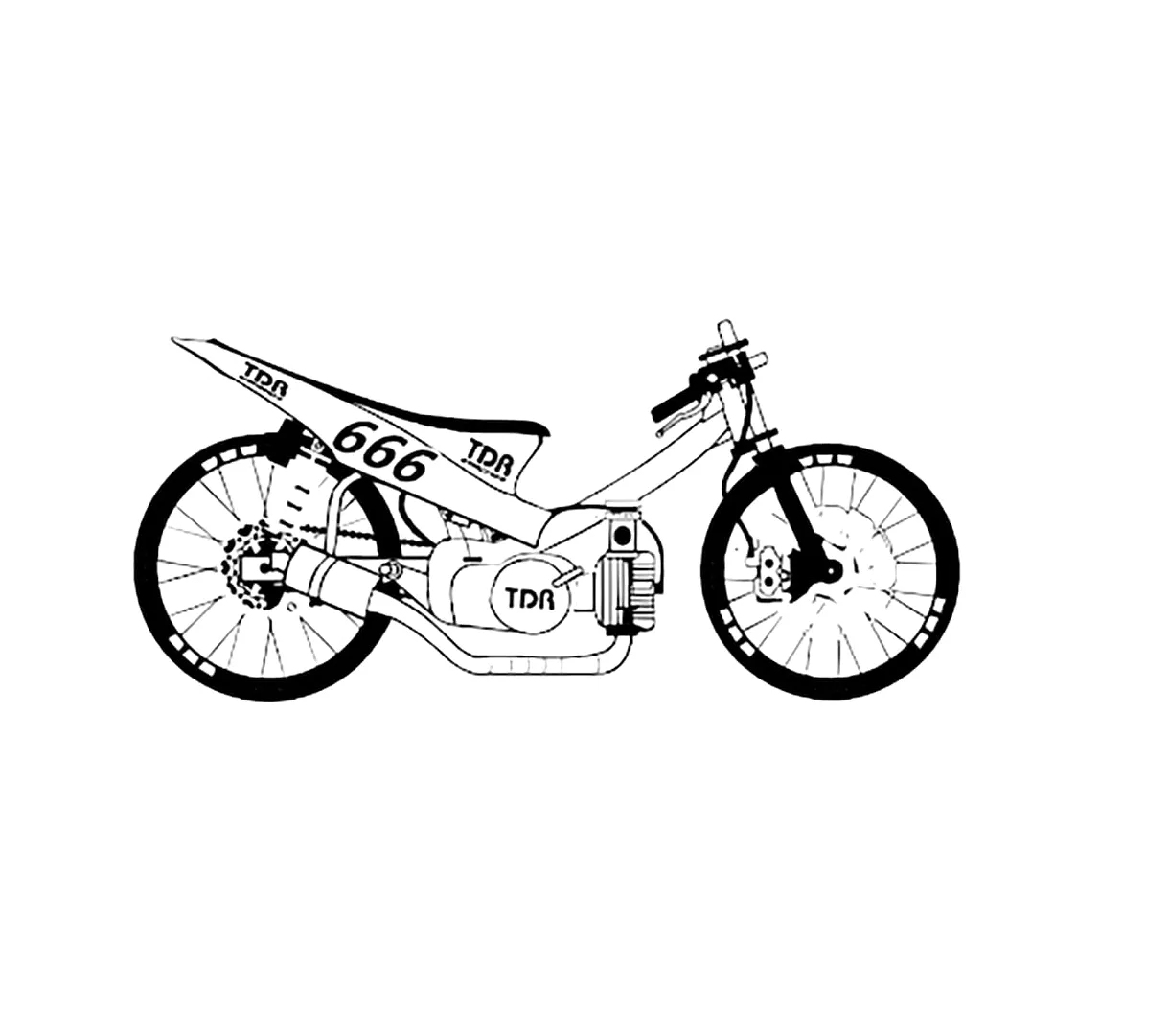 Dapat dicetak motor drag