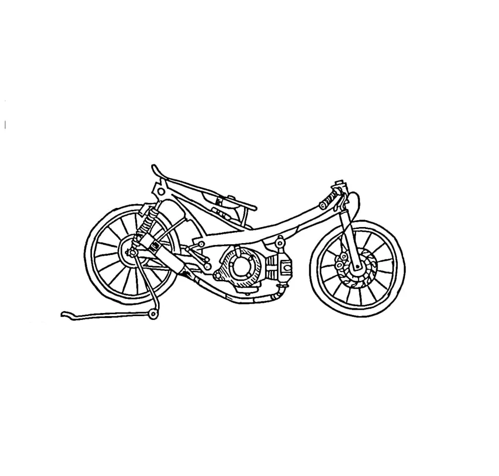 Motor drag gambar