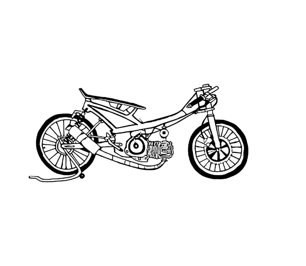 Cetak Motor Drag
