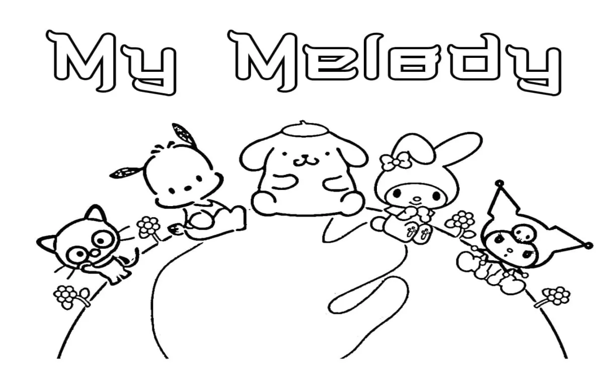 My melody engan teman-temannya