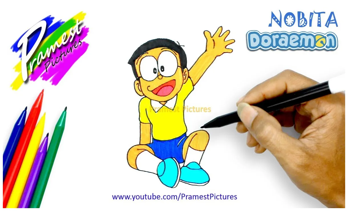 Detail Mewarnai Gambar Nobita Koleksi Nomer 3