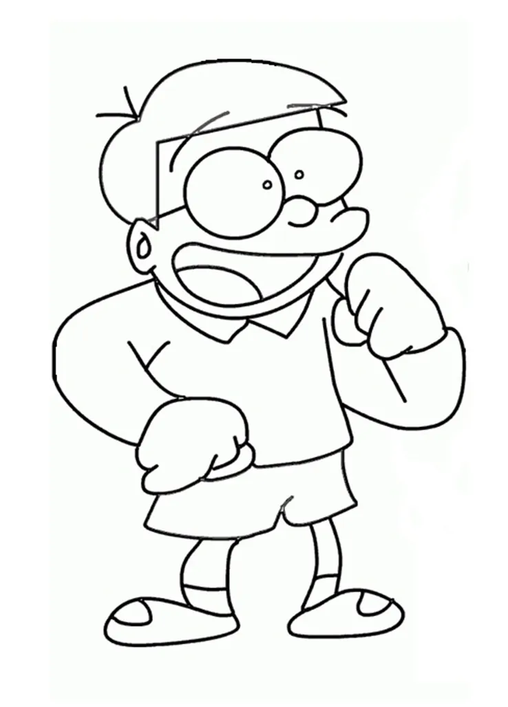 Detail mewarnai gambar nobita koleksi nomer 32