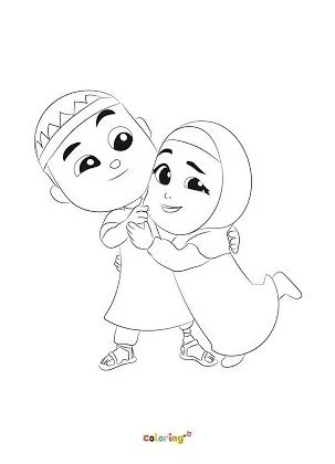 Detail gambar nusa dan rara untuk mewarnai koleksi nomer 4