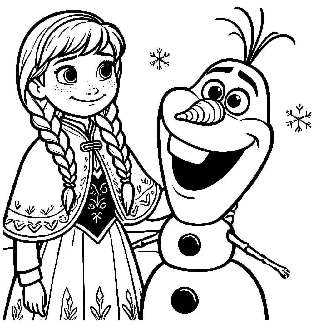 Anna dan olaf lucu