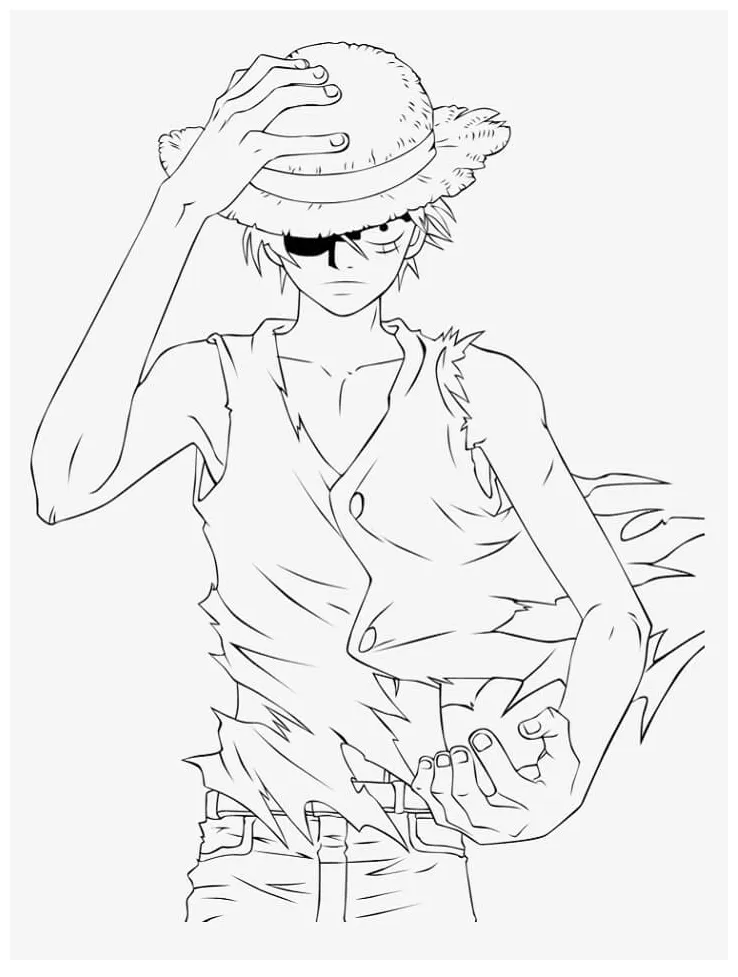 Luffy marah