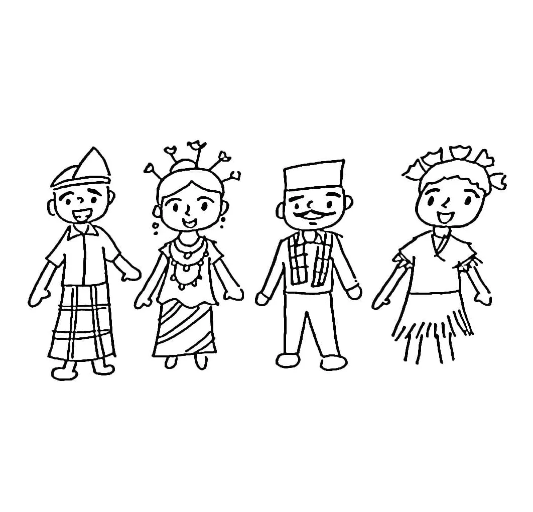 Orang Memakai Baju Adat