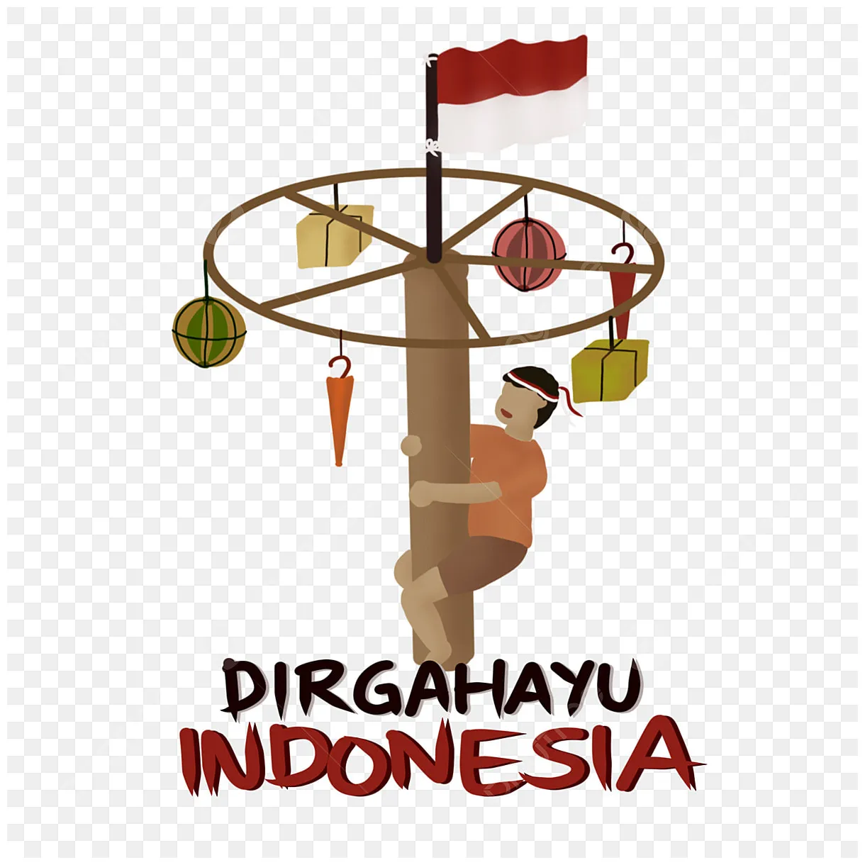 Gambar mewarnai Panjat pinang clipart png, vector, psd, and clipart with transparent siap cetak