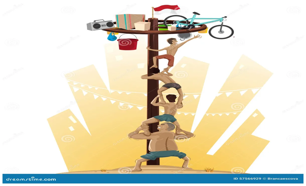 Panjat pinang stock illustrations 151 panjat pinang stock
