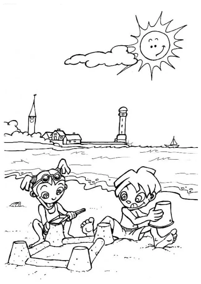 Anak-anak di pantai