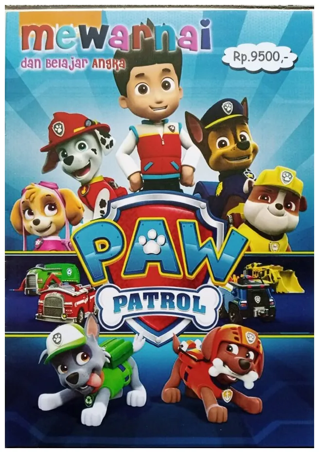Buku mewarnai anak paw patrol lazada indonesia
