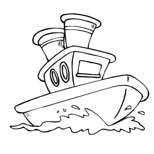 Perahu kartun biasa