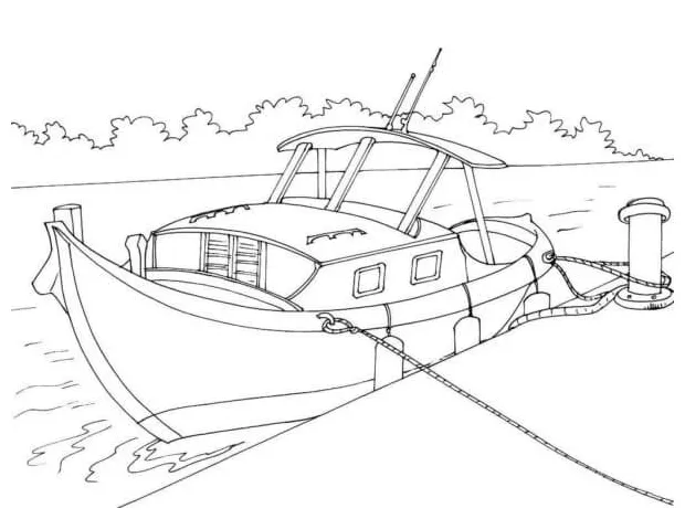Perahu berlabuh di dermaga