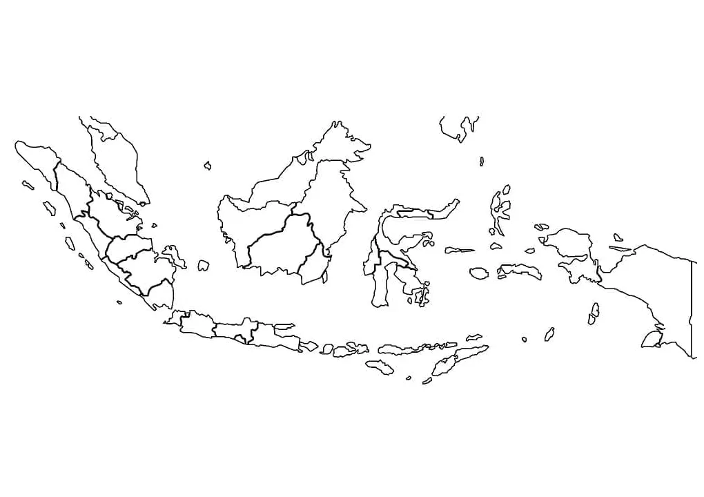 Cetak peta indonesia