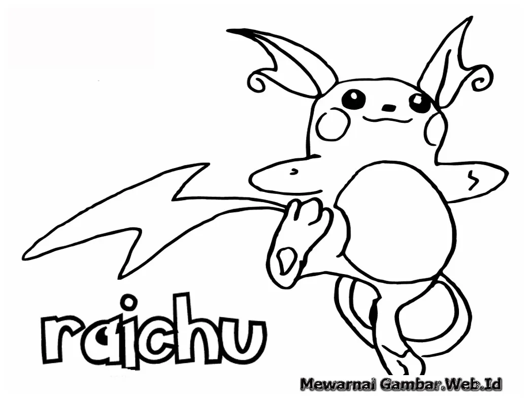 Mewarnai gambar pikachu mewarnai gambar