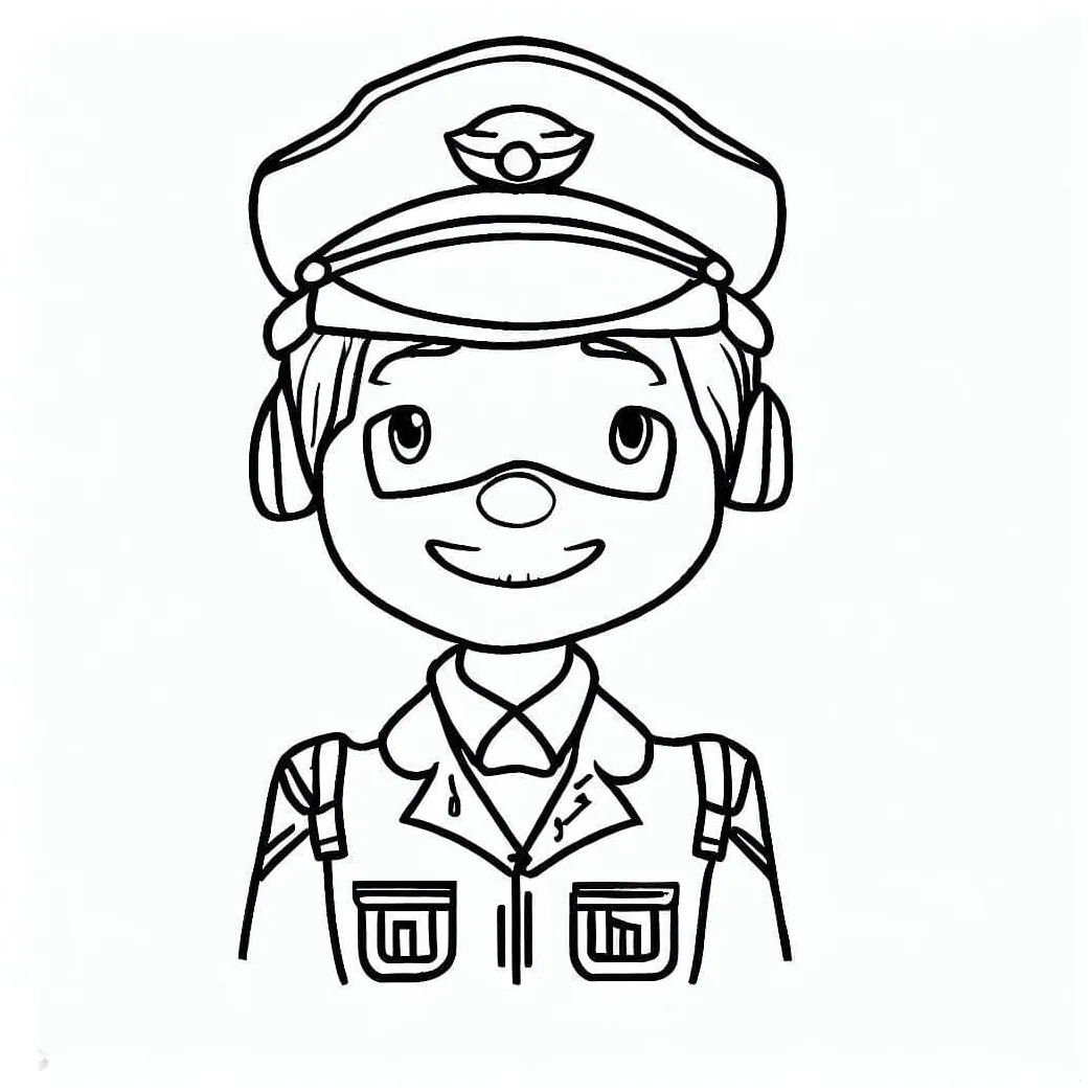 Pilot tersenyum