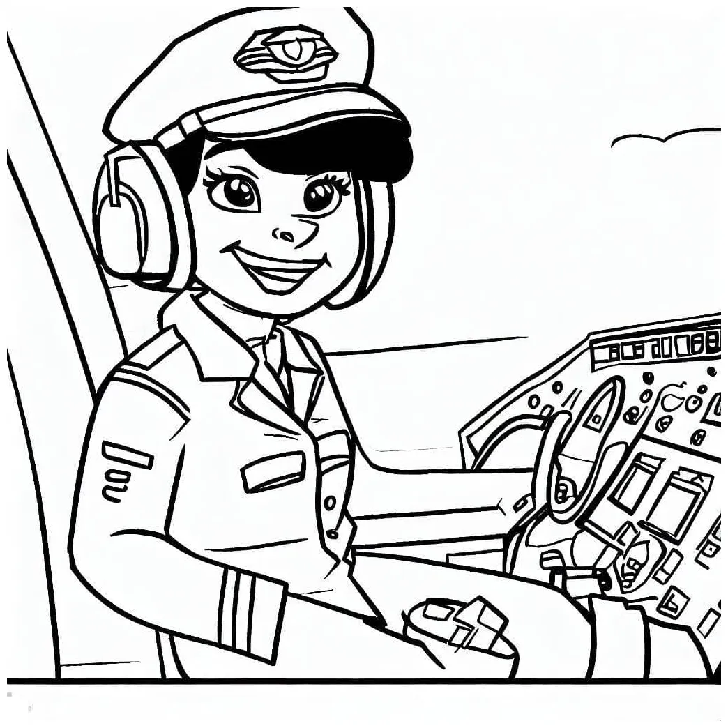 Gambar pilot bahagia