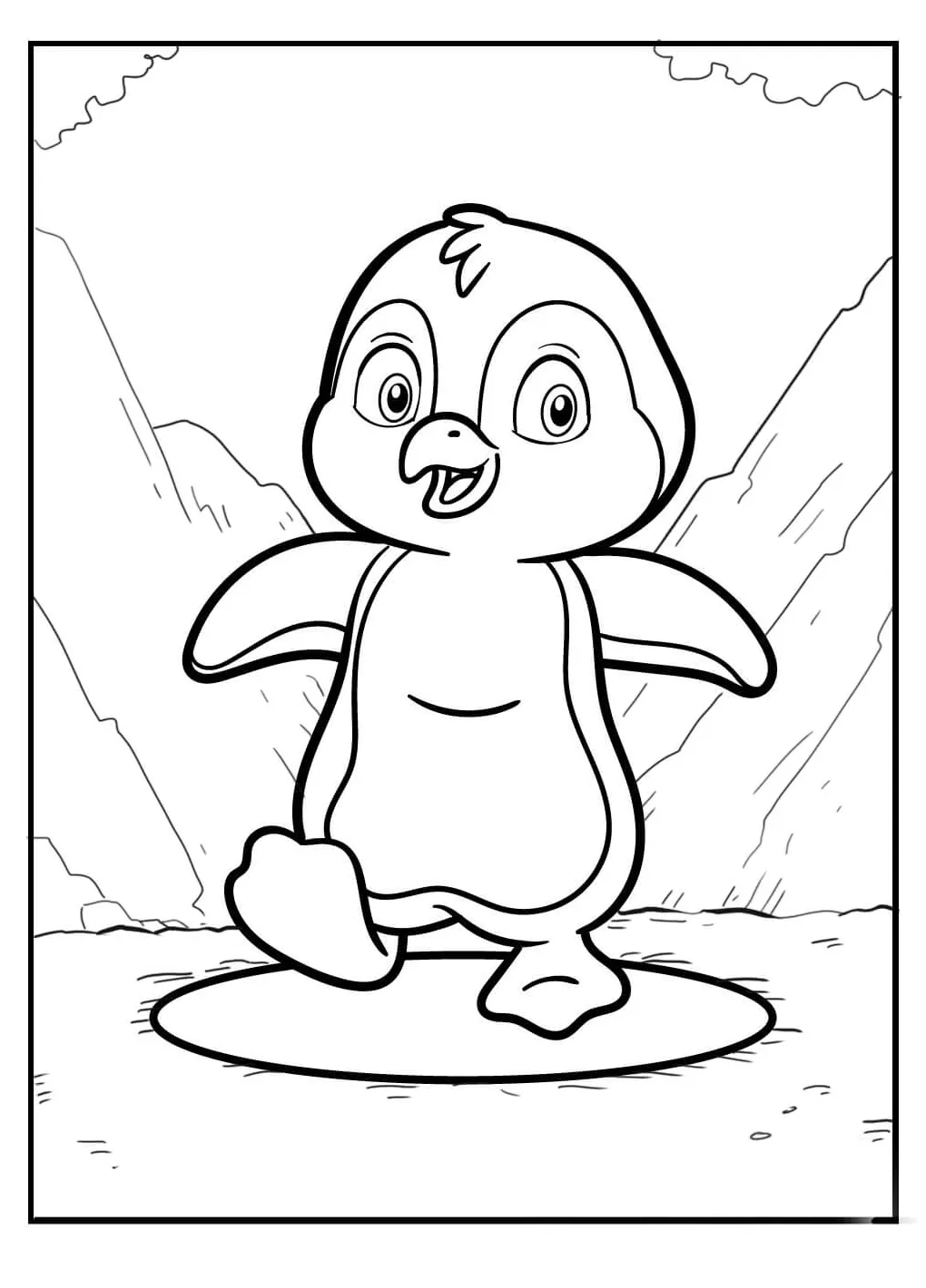 Penguin berjalan