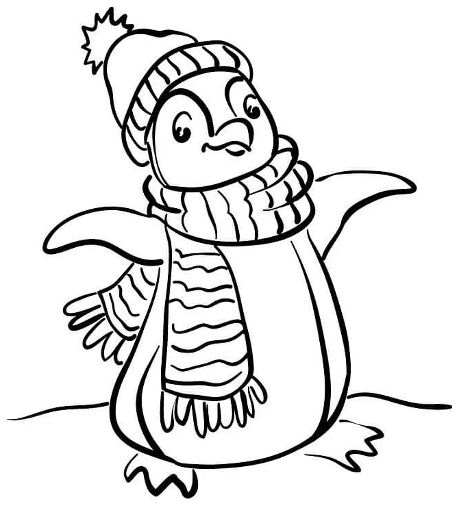 Menggambar penguin