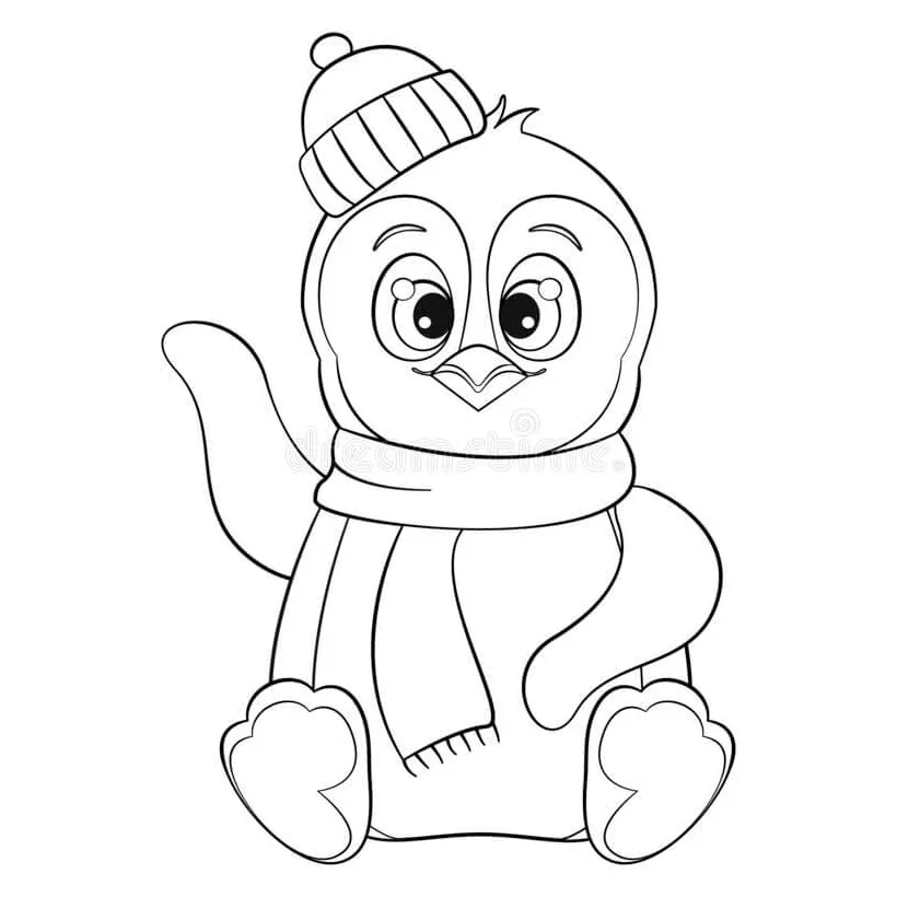 Penguin duduk