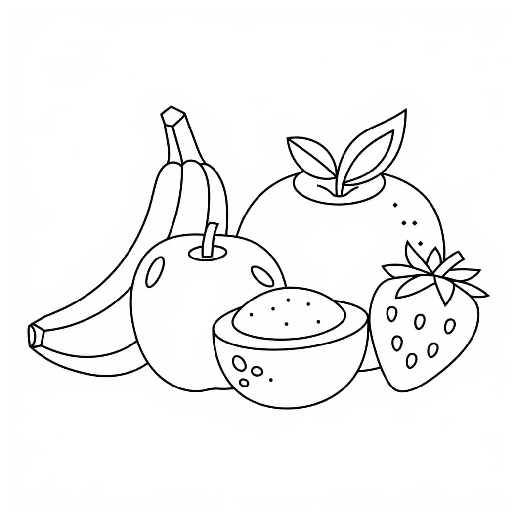 Gambar mewarnai buah pisang merah infoupdate