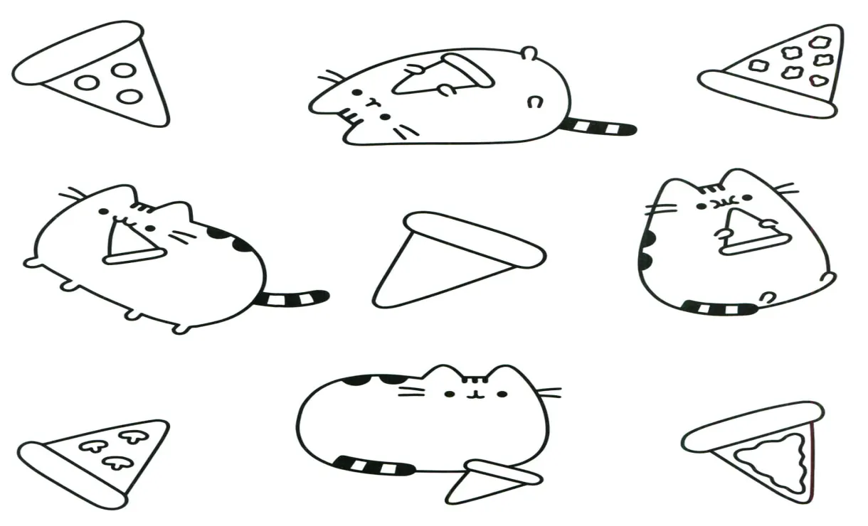Kucing dan pizza