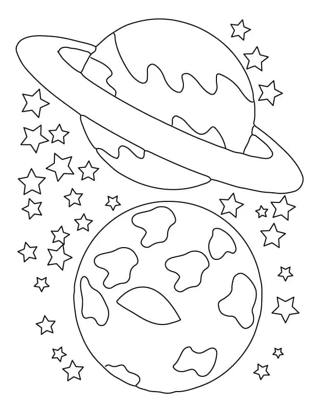 Saturnus dan Jupiter