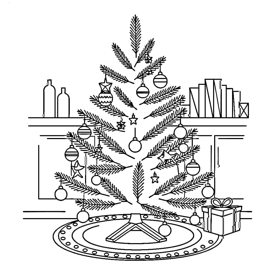 Pohon natal di rumah