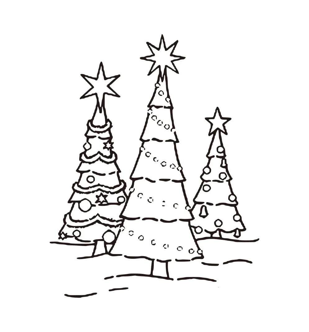 Tiga pohon natal