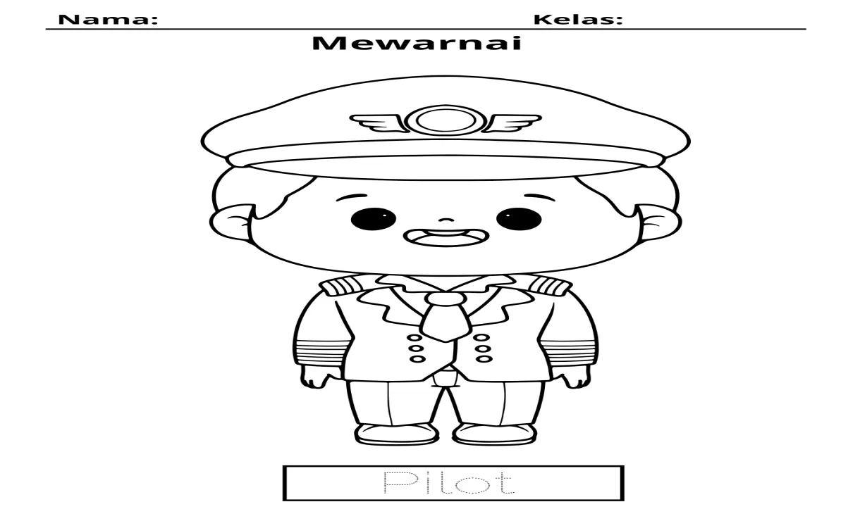 Mewarnai gambar polisi