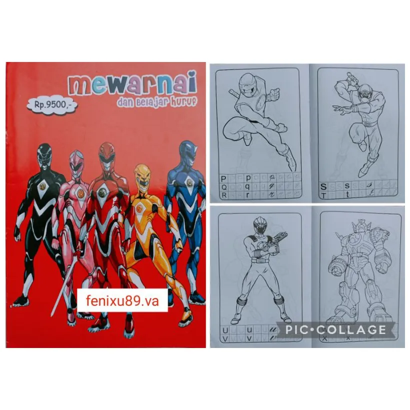 Jual Buku Mewarnai Power Rangers Jumbo | Shopee Indonesia