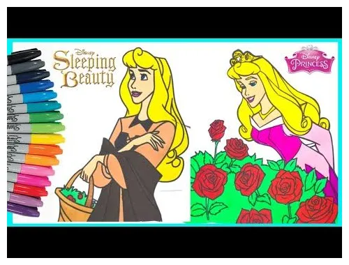 Coloring page coloring princess aurora
