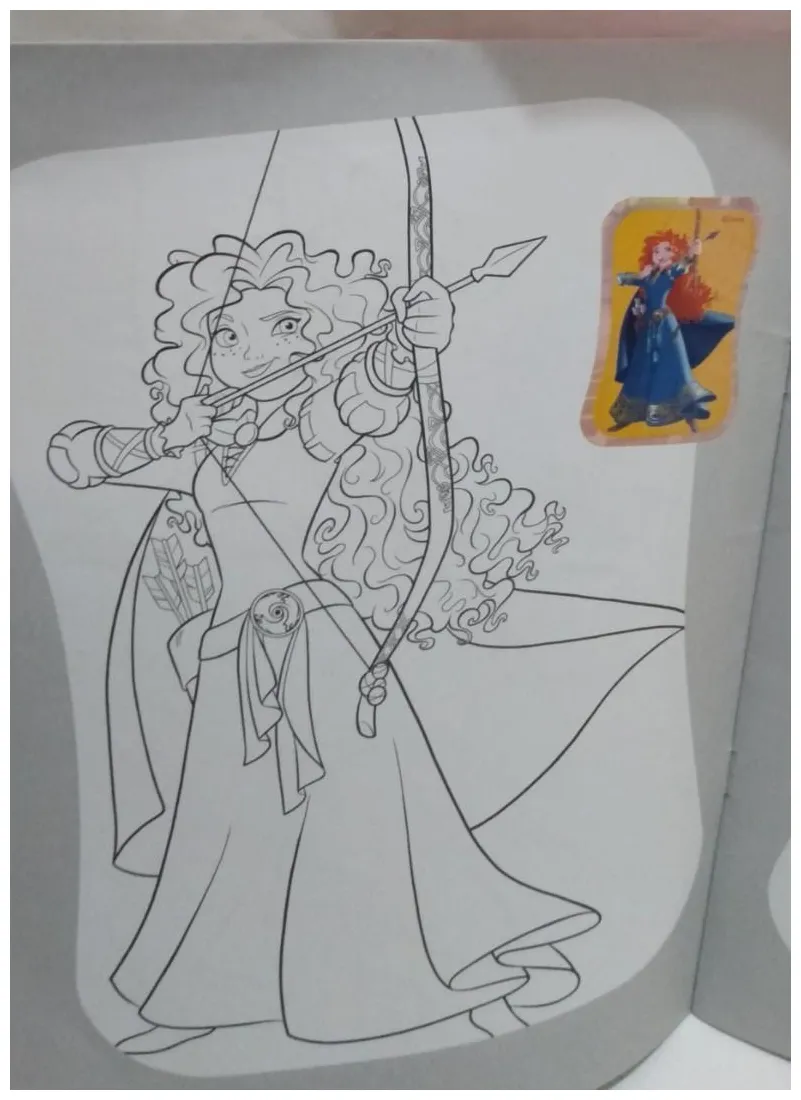 Buku mewarnai disney princess + 16 princess, buku & alat tulis, buku