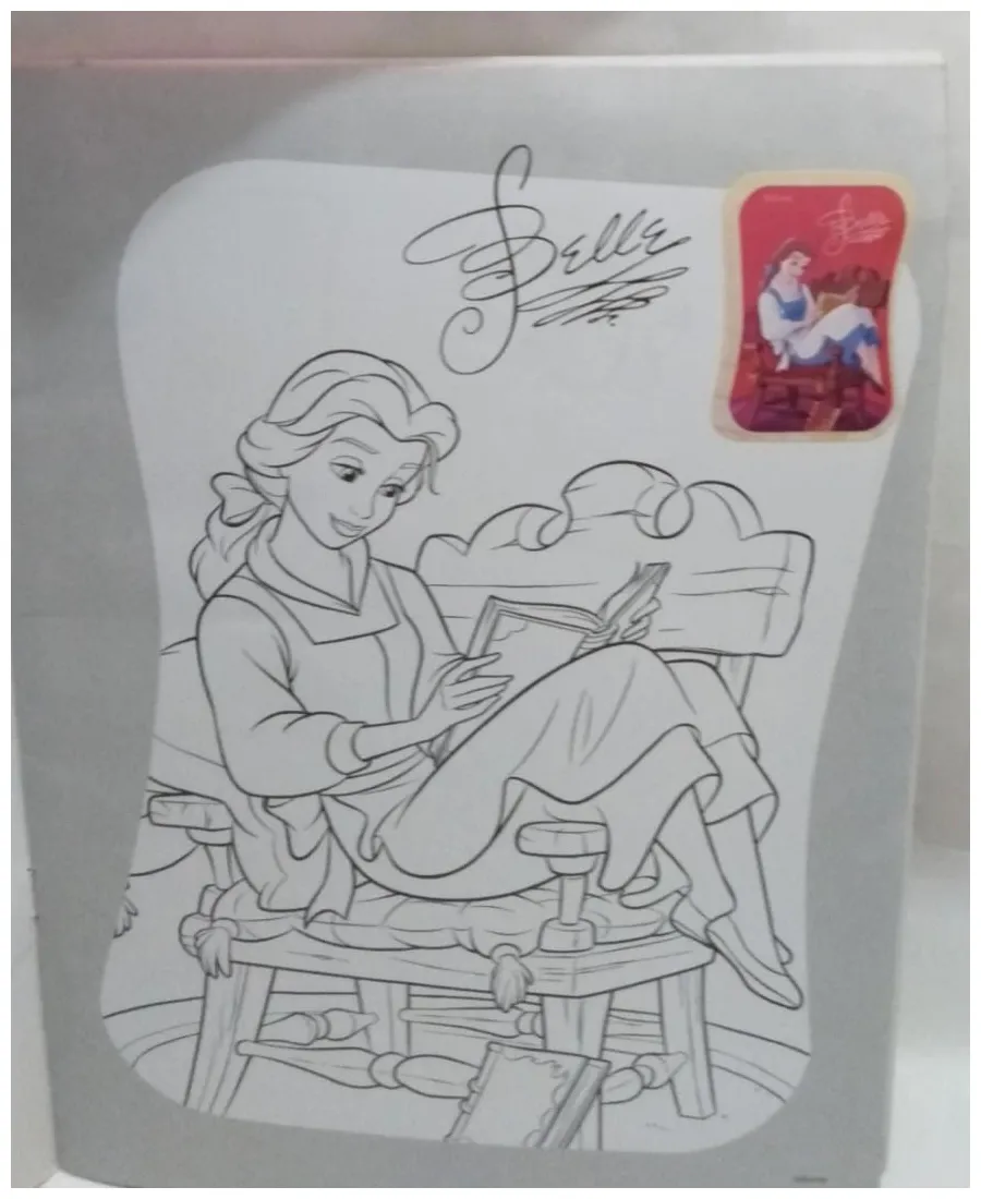 Buku mewarnai disney princess + 16 princess, buku & alat tulis, buku