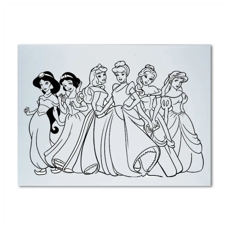 Gambar mewarnai princess gambarkakak