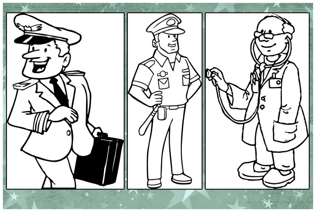 Mewarnai gambar profesi 58+ koleksi gambar