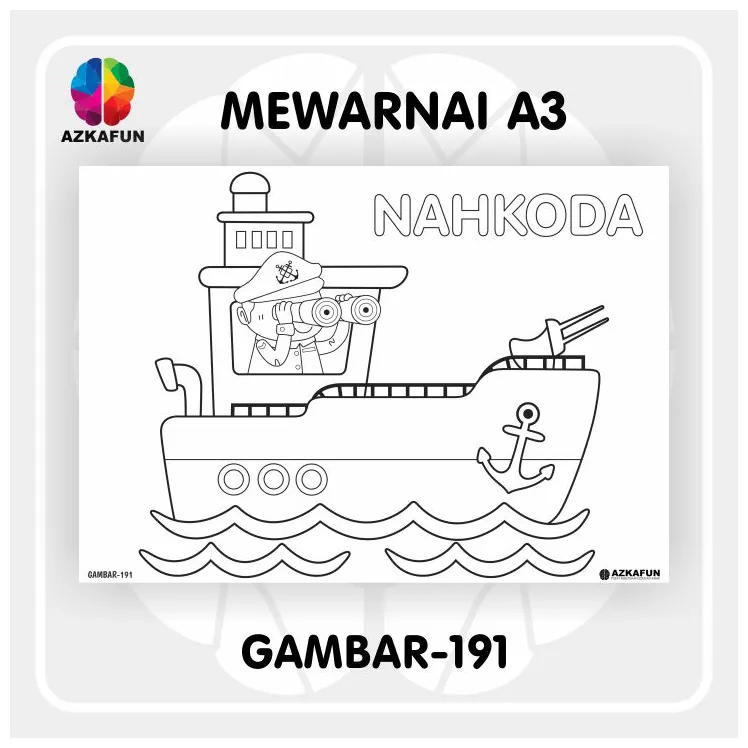 Kertas mewarnai a3 profesi mewarnai tema profesi pekerjaan lazada