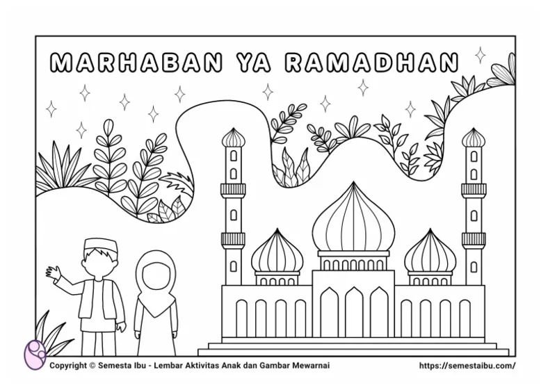 Ramadhan mewarnai pdf